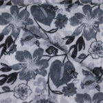 Black and White Lenin Fancy Saree - Image 5