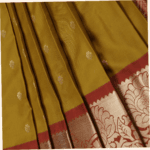 Olive Green Semi Kuppadam Saree - Image 5