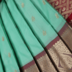Mint Green Semi Kuppadam Saree - Image 5
