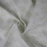 Green Linen Floral printed Shirt Fabric - Image 2