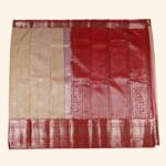 Beige Vintage Kanchi Pattu Saree - Image 2