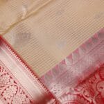 Beige Vintage Kanchi Pattu Saree - Image 5