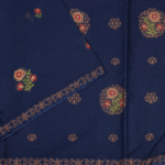 Blue Cotton Saree - Image 3