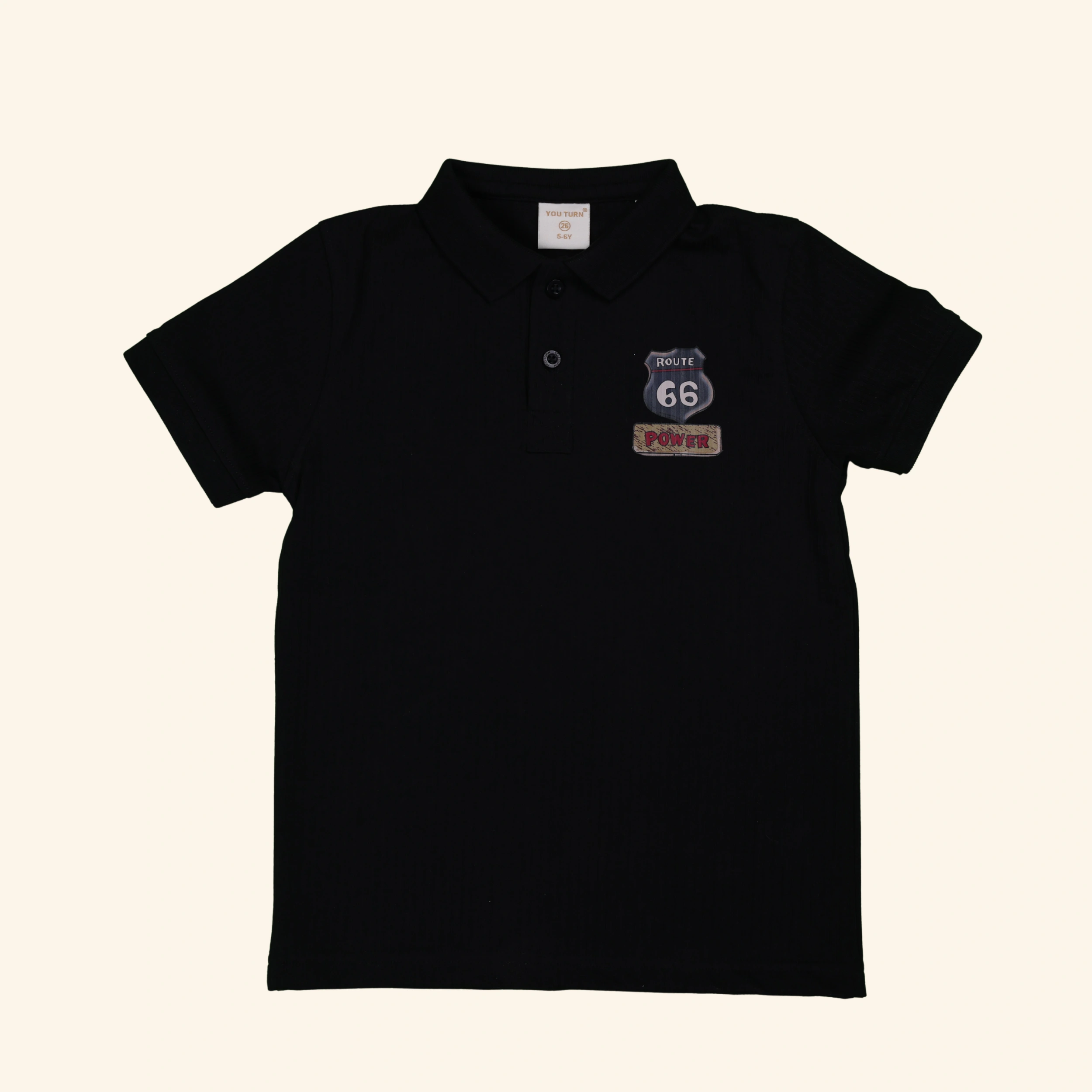 Boys Black T-Shirt (1) Boys Black T-Shirt - Image 1