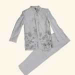 Boys Off White 3Piece Suit