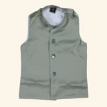 Boys Sage Green 3piece suit - Image 3