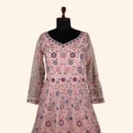 Champagne Peach long frock - Image 2