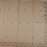 Beige Cotton Saree - Image 3