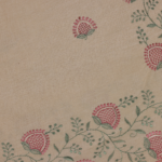 Beige Cotton Saree - Image 5