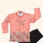 Coral Peach Boys Full Suit 2piece - Image 2