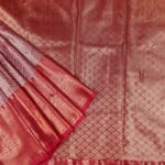 Deep Red Kanchipuram Saree - Image 2