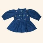 Girls Blue Denim Top