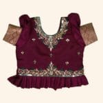 Girls Maroon Crop Top - Image 2