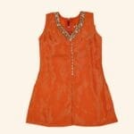 Girls Orange Palazzo Set - Image 2