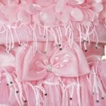 Girls Peach Short Frock - Image 3