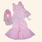 Girls Pink Palazzo Set