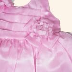 Girls Pink Short Frock - Image 3