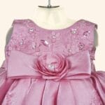 Girls Pink Short Frock - Image 4