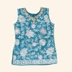 Girls Teal Sharara Set - Image 2