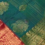Green Vintage Kanchi Pattu Saree - Image 5