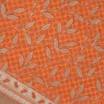 Light Orange Karishma Cotton Saree - Image 5