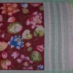 Magenta Mangalagiri Fancy Saree - Image 3