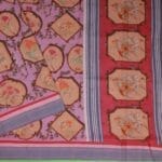 Dusty Lavender Mangalagiri Fancy Saree - Image 2