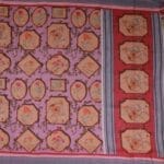 Dusty Lavender Mangalagiri Fancy Saree - Image 3