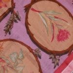 Dusty Lavender Mangalagiri Fancy Saree - Image 5