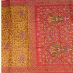 Mustard Meena Cotton Saree - Image 3