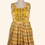 Mustard Yellow Long Frock - Image 2