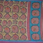 Mustard Yellow Mangalagiri Fancy Saree - Image 3
