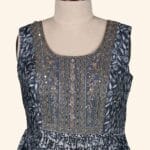 Navy Blue Long Frock - Image 4