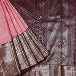 Pink  Vintage Kanchi Pattu Saree - Image 3