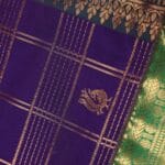 Purple Vintage Kanchi Pattu Saree - Image 5