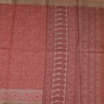 Red Chanderi Cotton Saree - Image 3