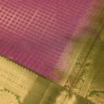 Rose Pink Vintage Kanchi Pattu Saree - Image 5
