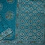 Teal Warm Silk Saree - Image 2