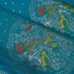 Teal Warm Silk Saree - Image 5