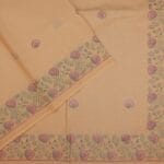 Warm Beige Cotton Saree - Image 2