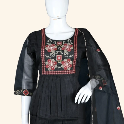 BALCK KURTI SET (2)