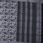 Black and White Lenin Fancy Saree - Image 3