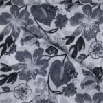 Black and White Lenin Fancy Saree - Image 5