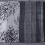 Black and White lenin Fancy Saree - Image 3