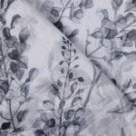 Black and White lenin Fancy Saree - Image 5
