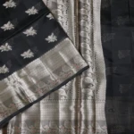 Black Mangalagiri fancy saree (2)