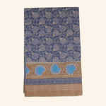 Blue Chanderi Cotton Saree