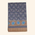 Blue Chanderi Cotton Saree