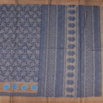 Blue Chanderi Cotton Saree - Image 3