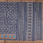 Blue Chanderi Cotton Saree - Image 3